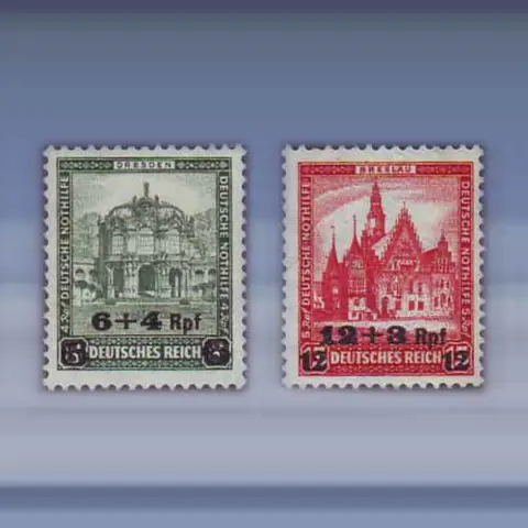 Noodhulp met opdruk (1932)