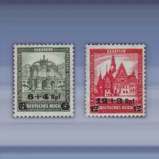 Noodhulp met opdruk (1932)