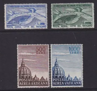 Vaticaanstad 1949/1953 - Luchtpostzegels. - Michel:161/162,205/206