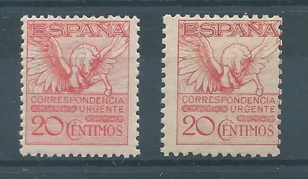 Spanje 1929/1932 - Pegasus stempelset - Edifil nº 454 y 592A