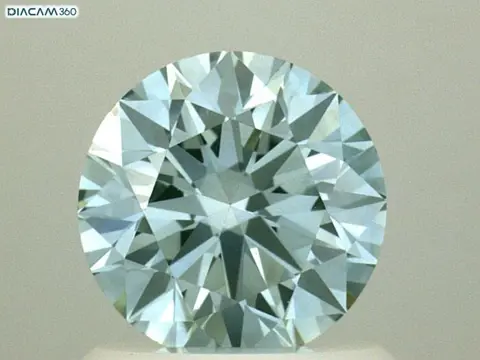 1 pcs Diamant - 1.01 ct - Rond - Color Enhanced - fancy