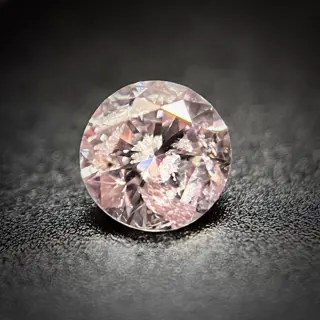 1 pcs Diamant - 0.25 ct - Rond - fancy lichtbruinachtig