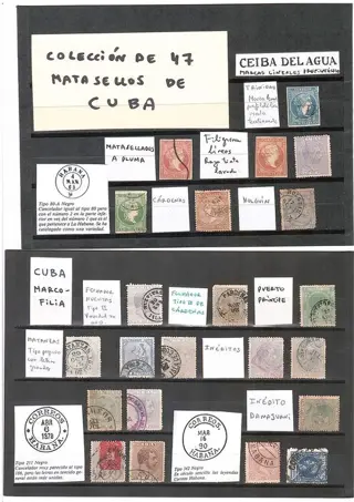 Cuba 1855/1899 - Study of postmarks of this period
