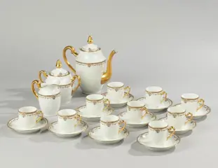 Limoges - Theeservies voor 10 (13) - Porselein