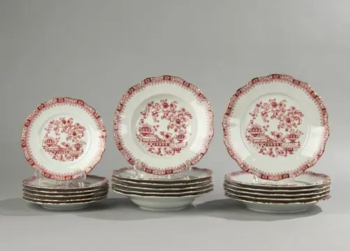 Seltmann Weiden - Bord(en) (18) - Porselein - Theresia Red