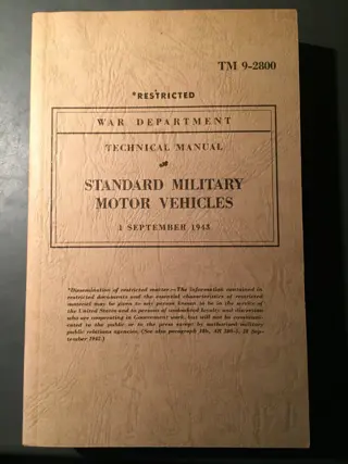 TM 9-2800 Standard Military Motor Vehicles