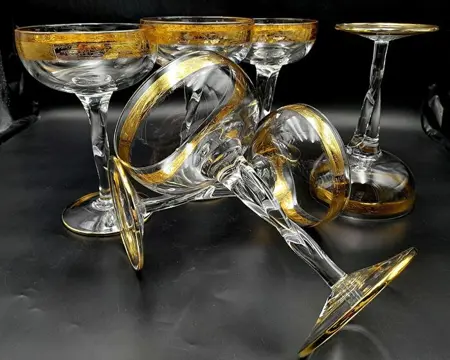 Cre Art Srl - Goblets voor ijs of fruitsalade (6) - Kristal