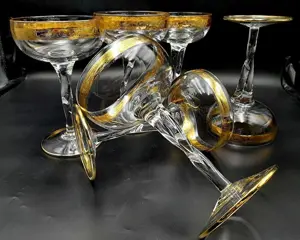 Cre Art Srl - Goblets voor ijs of fruitsalade (6) - Kristal